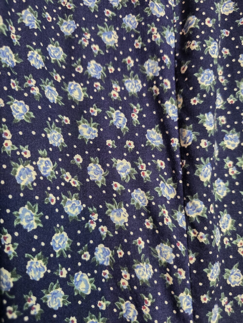 Vintage 90s Paris Blues Denim Vest Floral Maxi Dress Size 9 Cottagecore Grunge - Picture 3 of 13